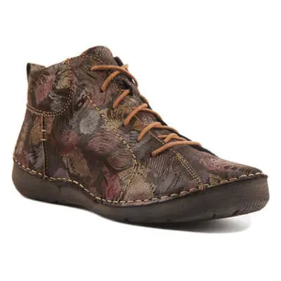 Josef Seibel Fergey 97 Ankle Boots Brown Floral women's Boots in Brown