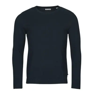 Jack & Jones JJEBASIC men's Sweater in Blue