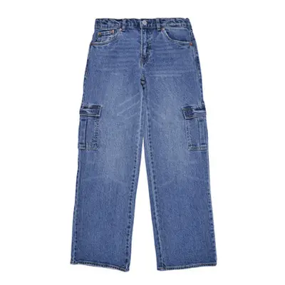 Levis LVG '94 BAGGY CARGO girls's Flare / wide jeans in Blue