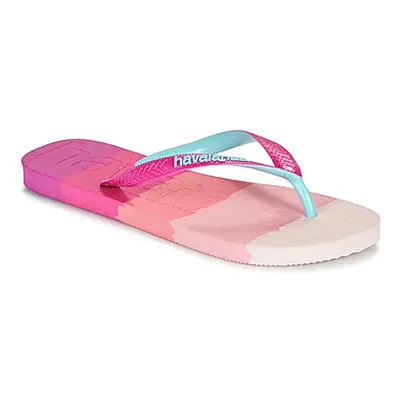 Havaianas TOP LOGOMANIA MULTICOLOR women's Flip flops / Sandals (Shoes) in Pink