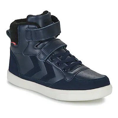 Hummel STADIL WINTER HIGH JR boys's Children's Shoes (High-top Trainers) in Blue