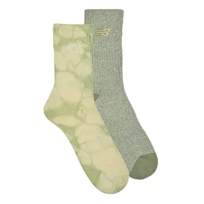 New Balance TIE DYE MIDCALF SOCKS 2 PACK men's Stockings in Kaki