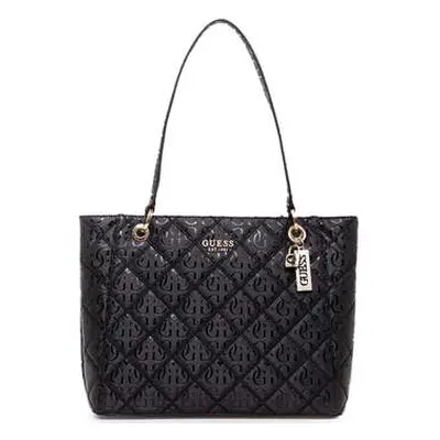 Guess Noelle Elite Quilted Handbag Black| Womens Shopping Totes women's Bag in Black