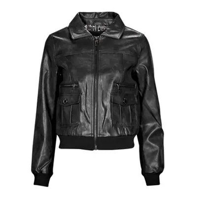 Desigual CHAQ_DALLAS women's Leather jacket in Black