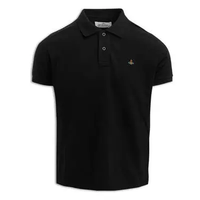 Viviennewestwood Men's Vivienne Westwood Black Classic Polo Shirt men's in Black