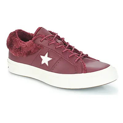 Converse ONE STAR - OX women's Shoes (Trainers) in Red