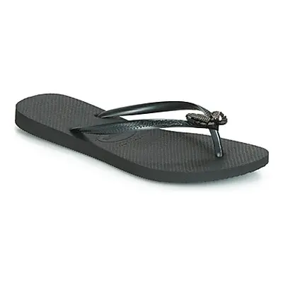 Havaianas SLIM METAL PIN women's Flip flops / Sandals (Shoes) in Black