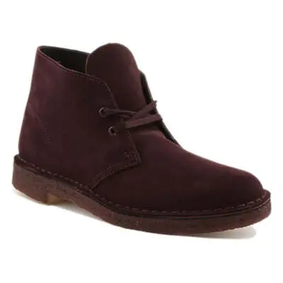 Clarks Men's Desert Boot Burgundy men's Boots in Red