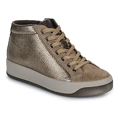 IgI&CO D.AVA women's Shoes (High-top Trainers) in Gold