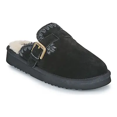 Mou SUEDE SHEEPSKIN CLOG ESKIMO women's Clogs (Shoes) in Black