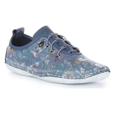 Justinreess England Lita Blue Floral For Women women's Slip-ons (Shoes) in Blue