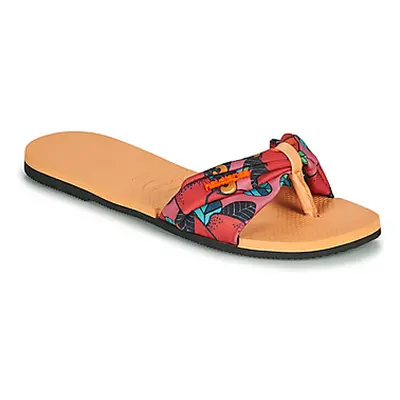 Havaianas YOU SAINT TROPEZ women's Flip flops / Sandals (Shoes) in Orange