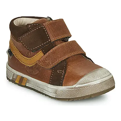 GBB OMALLO boys's Children's Shoes (High-top Trainers) in Brown