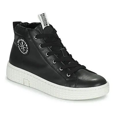 Palladium PALLATEMPO 05 LEA~BLACK~M women's Shoes (High-top Trainers) in Black