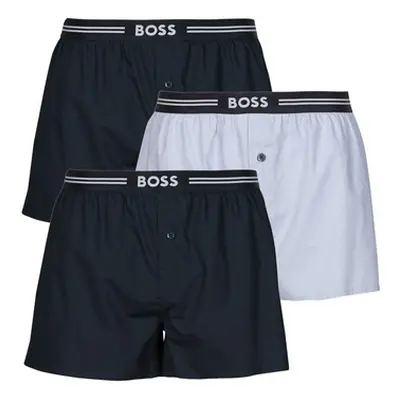 BOSS 3P Woven Boxer men's Boxers in Blue