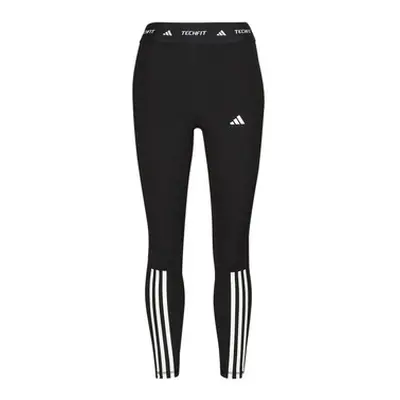 Adidas TECHFIT 3-Stripes 7/8 Leggings women's Tights in Black