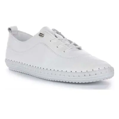 Justinreess England Justinreess Super Soft Womens Comfort Shoes women's Slip-ons (Shoes) in Whit