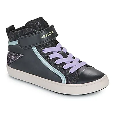 Geox J KALISPERA GIRL girls's Children's Shoes (High-top Trainers) in Black