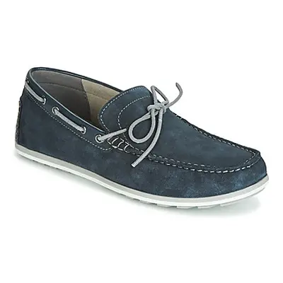 Geox MIRVIN men's Boat Shoes in Blue