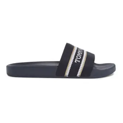 Tommy Hilfiger HILFIGER POOLSLIDE WITHWEBBING women's Sliders in Blue