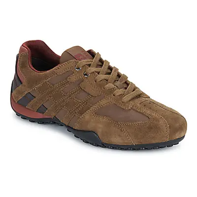 Geox UOMO SNAKE men's Shoes (Trainers) in Brown