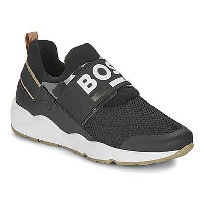 BOSS J51308/09B boys's Children's Shoes (Trainers) in Black