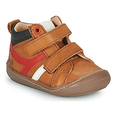 GBB COUPI boys's Children's Shoes (High-top Trainers) in Brown