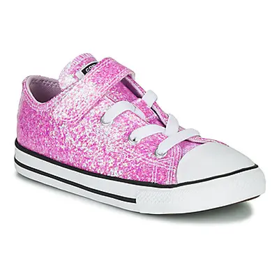 Converse CHUCK TAYLOR ALL STAR COATED GLITTER 1V - OX girls's Children's Shoes (Trainers) in mul