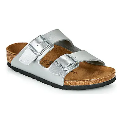 BIRKENSTOCK ARIZONA girls's Children's Mules / Casual Shoes in Silver