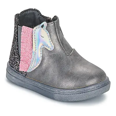 BEPPI 2195040-PLOMB girls's Children's Mid Boots in Silver