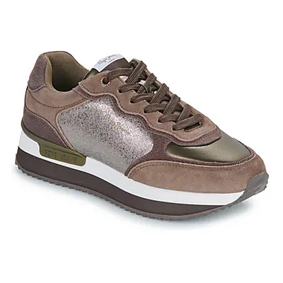 Pepe jeans RUSPER STARS women's Shoes (Trainers) in Brown