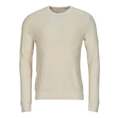 Jack & Jones JJROY men's Sweater in Beige