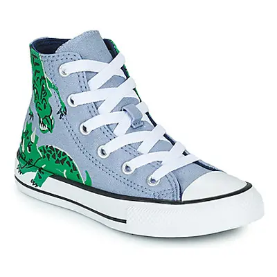 Converse CHUCK TAYLOR ALL STAR DINO DAZE HI boys's Children's Shoes (High-top Trainers) in Blue