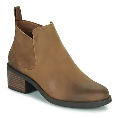 Clarks Memi Zip women's Low Ankle Boots in Brown