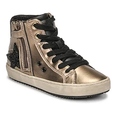 Geox KALISPERA girls's Children's Shoes (High-top Trainers) in Gold