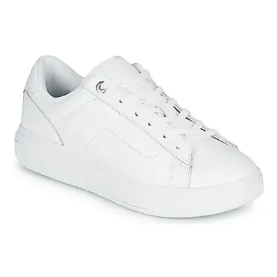 Tommy Hilfiger LEATHER TOMMY HILFIGER CUPSOLE women's Shoes (Trainers) in White