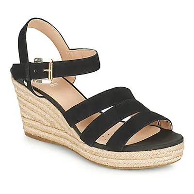 Geox D SOLEIL C women's Sandals in Black