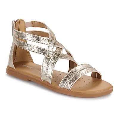 Geox J SANDAL KARLY GIRL girls's Children's Sandals in Gold