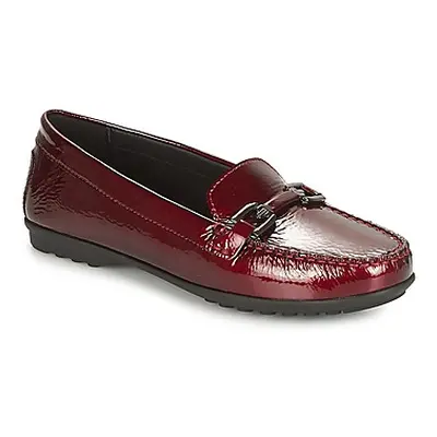 Geox D ELIDIA women's Loafers / Casual Shoes in Bordeaux