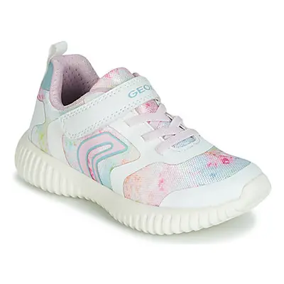 Geox WAVINESS girls's Children's Shoes (Trainers) in White