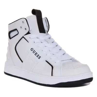 Guess Basqet Fl7Bsqlea12 White For Women women's Trainers in White