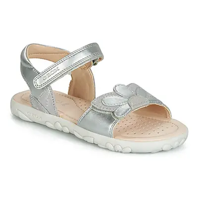 Geox HAHITI girls's Children's Sandals in Silver