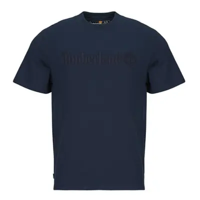 Timberland Embroidery Tonal SS Tee men's T shirt in Marine