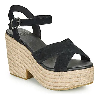 Superdry HIGH ESPADRILLE SANDAL women's Sandals in Black