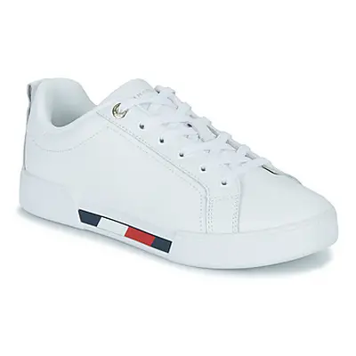 Tommy Hilfiger TRICOLOR INSERT SNEAKER women's Shoes (Trainers) in White