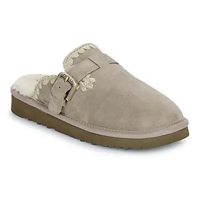 Mou SUEDE SHEEPSKIN CLOG ESKIMO women's Clogs (Shoes) in Grey