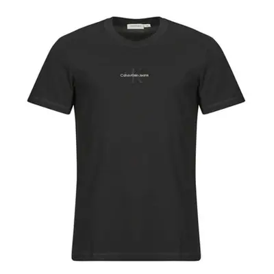 Calvin Klein Jeans MONOLOGO TEE men's T shirt in Black