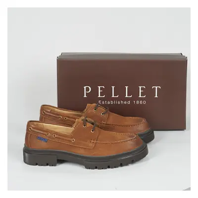 Pellet HALIO men's Boat Shoes in Beige