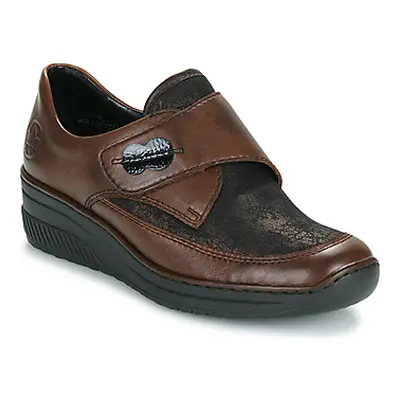 Rieker GIVORNA women's Casual Shoes in Brown