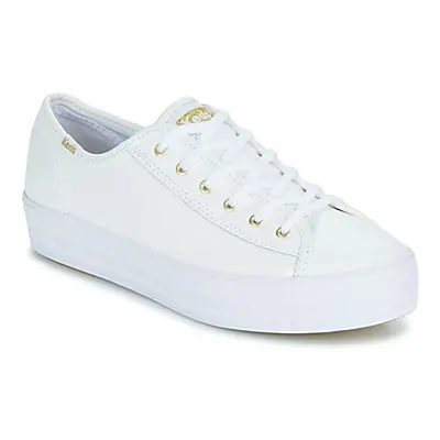 Keds TRIPLE LEATHER women's Shoes (Trainers) in White